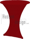 Stehtischhusse (Stretch) TRIO 3 Fuss, Farbe Bordeaux
