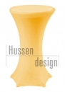 Stehtischhusse CINQUE für 5 Füße in straw yellow